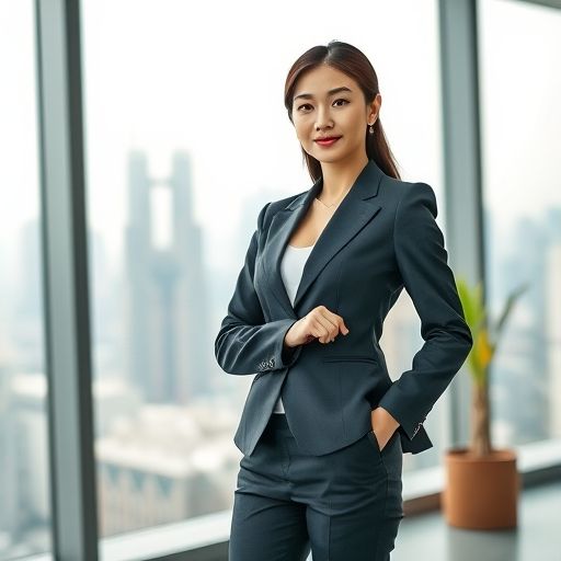 广州高端商务模特在商务场景中