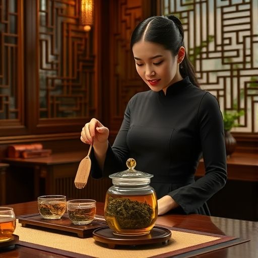 茶艺师冲泡铁观音