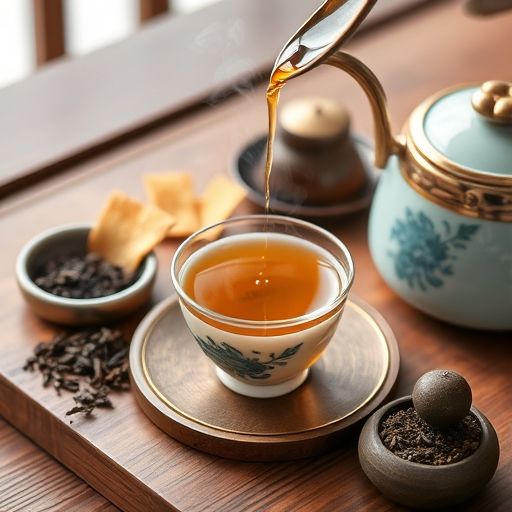 精致茶具与茶点