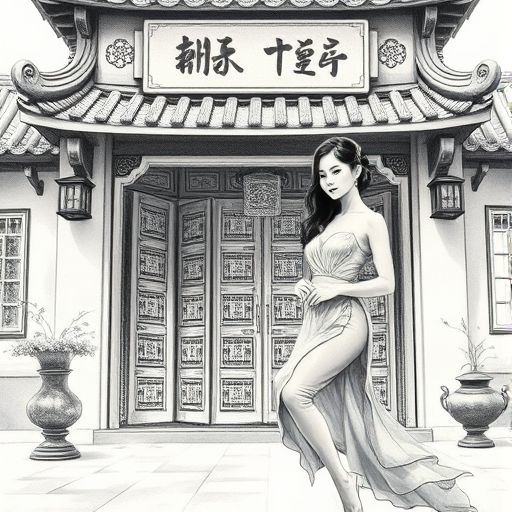 古色古香的茶馆外观