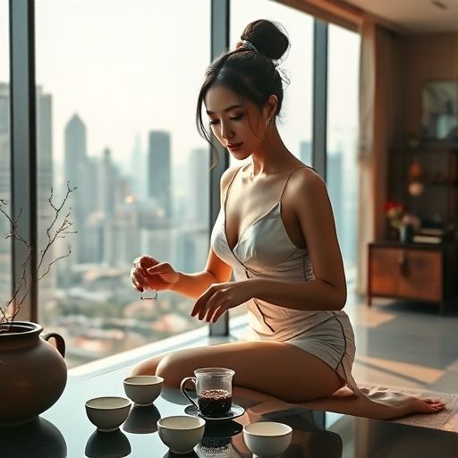 茶艺师泡茶