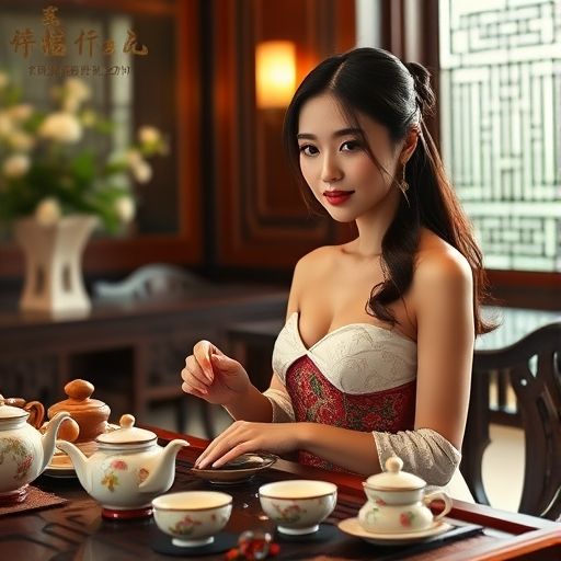 茶艺师表演泡茶
