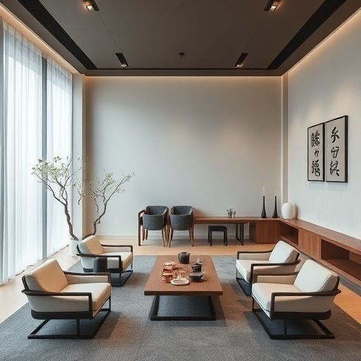 珠江新城现代茶空间