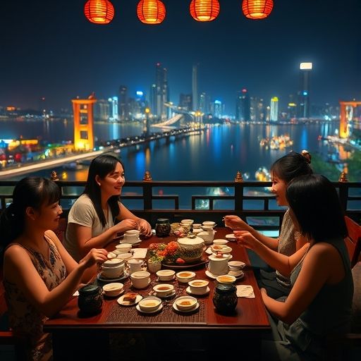 朋友聚会品茶