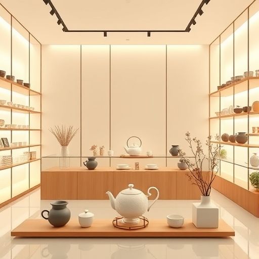精致茶具的现代感设计