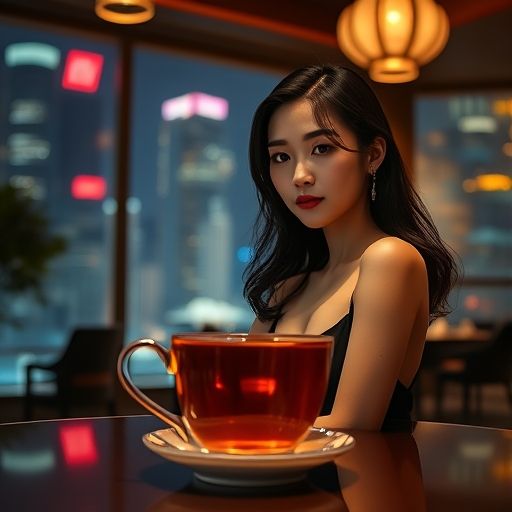 广州高端茶肆夜景