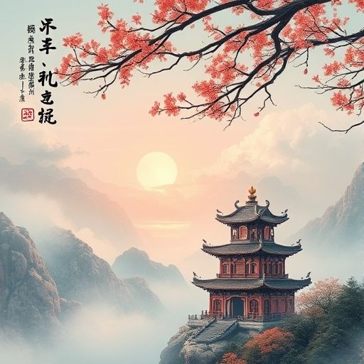 茶桌上摆放精致的茶具