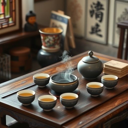 广州传统茶具场景