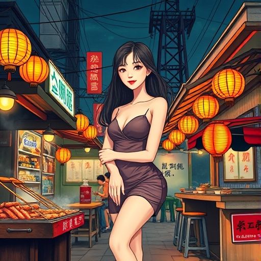 夜宵摊展现广州夜生活的烟火气