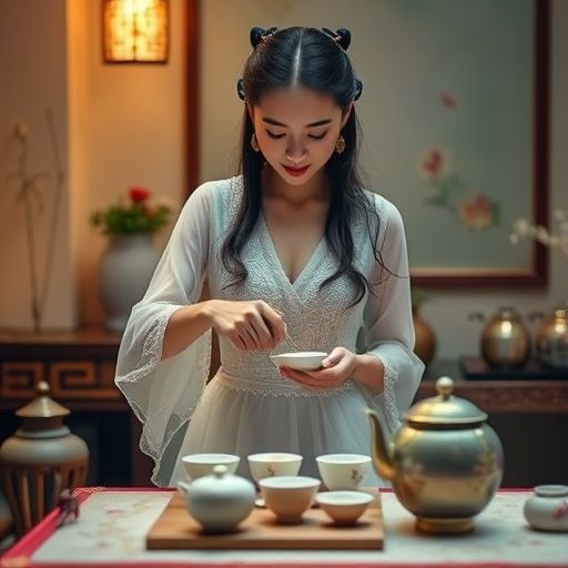 茶艺师表演茶艺