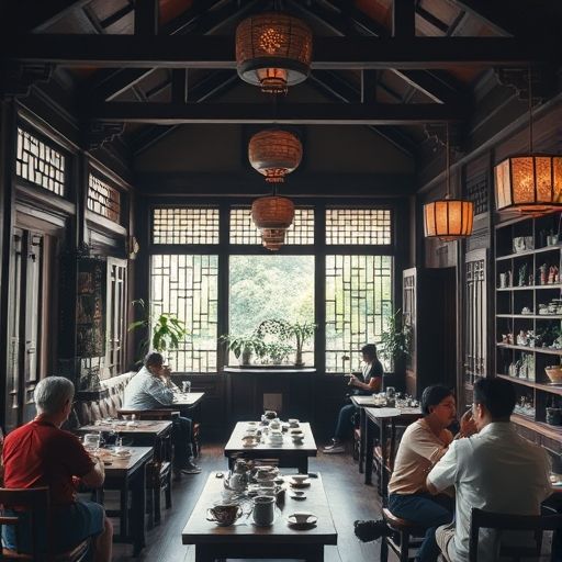 广州茶肆传统氛围