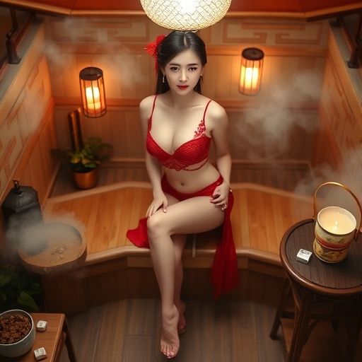 广州某休闲会所茶室一角