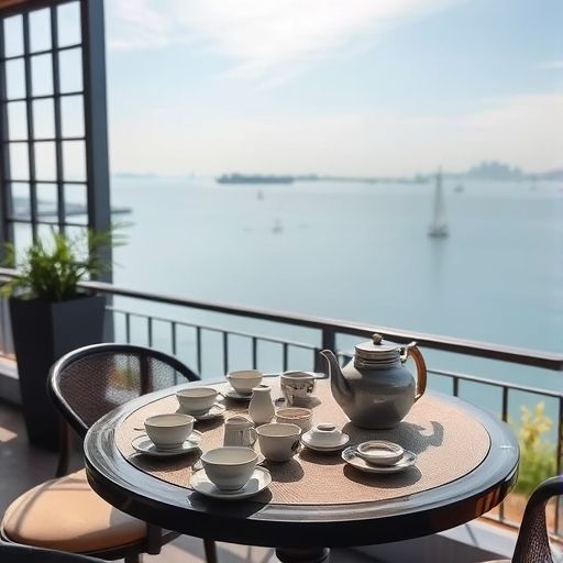 深圳湾附近的海景茶肆