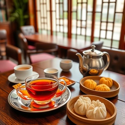 广州茶肆下午茶场景