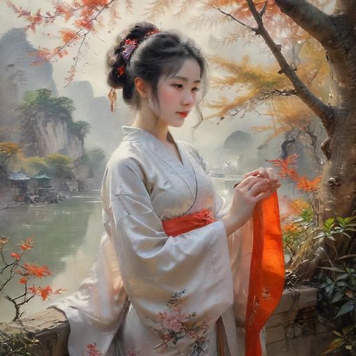 茶客围桌畅聊卡通场景