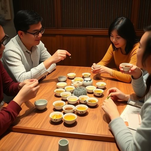朋友聚会品茶