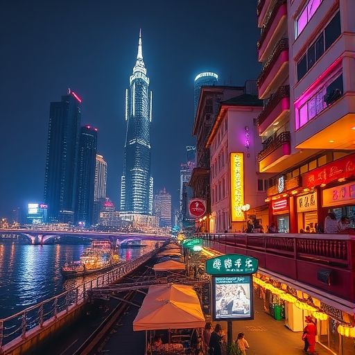 广州珠江新城夜景