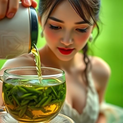 茶叶在杯中舒展的瞬间