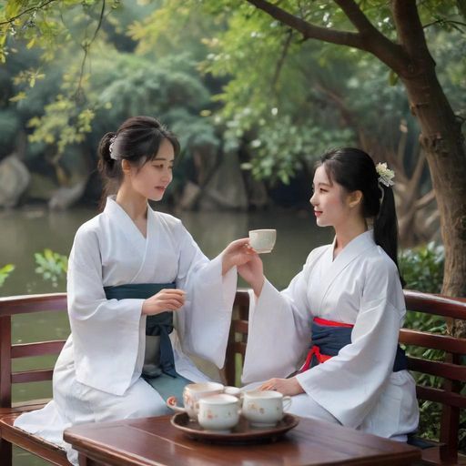 茶友聚会明亮合影