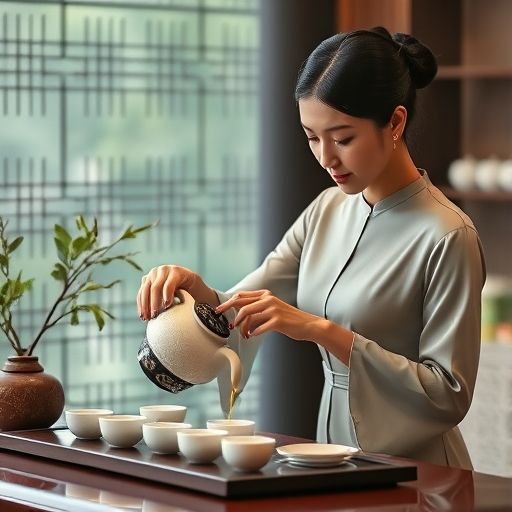 广州高端茶女茶艺场景