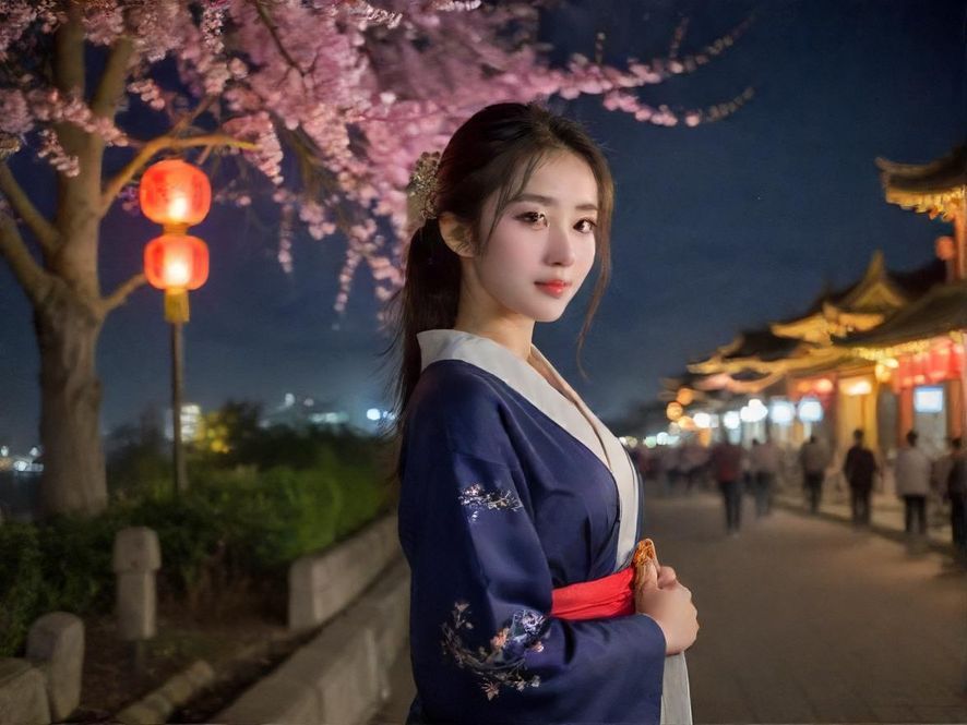 城市夜场会所夜景氛围