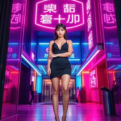 深圳夜场会所入口夜景