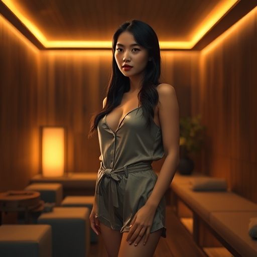 桑拿会所休闲大厅温馨氛围