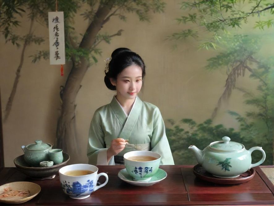 新茶俱乐部茶艺表演场景