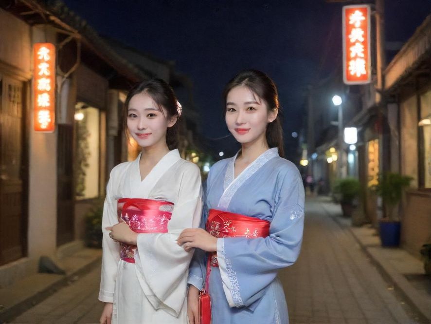 夜场会所霓虹灯光下的桑拿休闲区