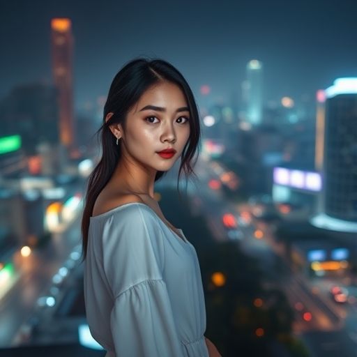 广州夜色下的城市景观