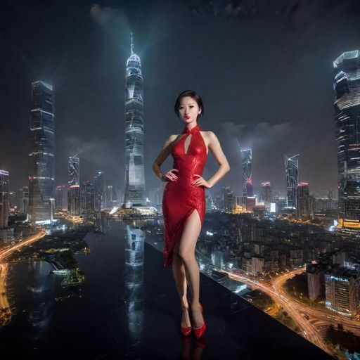 深圳宝安璀璨夜景