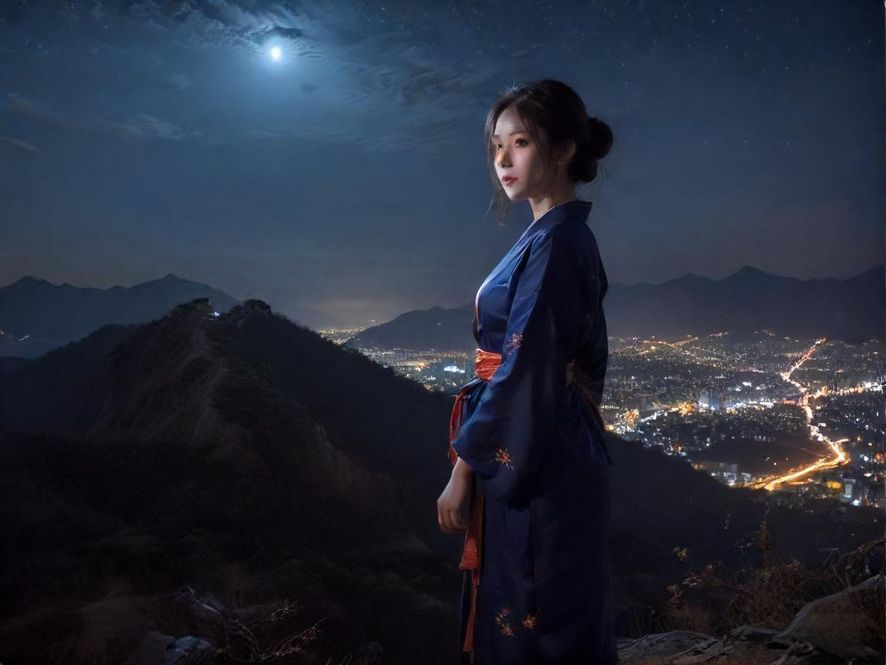 广州佛山夜晚的城市风光，霓虹灯闪烁，展现都市的活力与魅力。