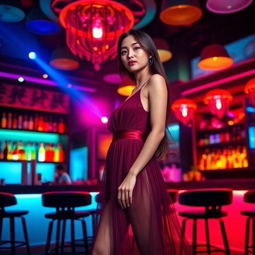 夜场会所炫彩灯光氛围