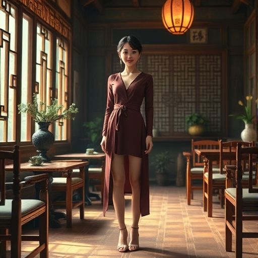 广东特色茶馆内部景象