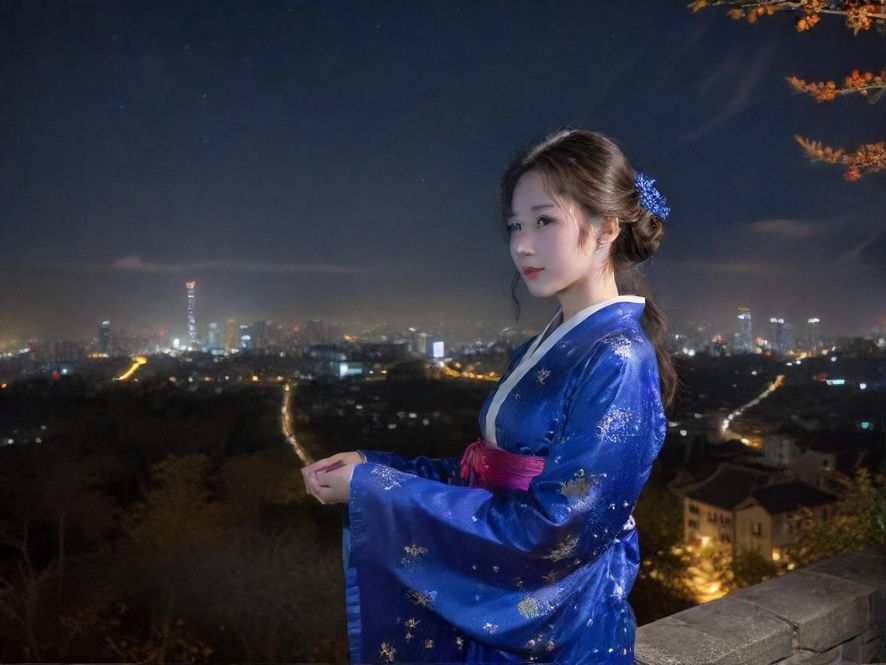 深圳夜场繁华街景夜景