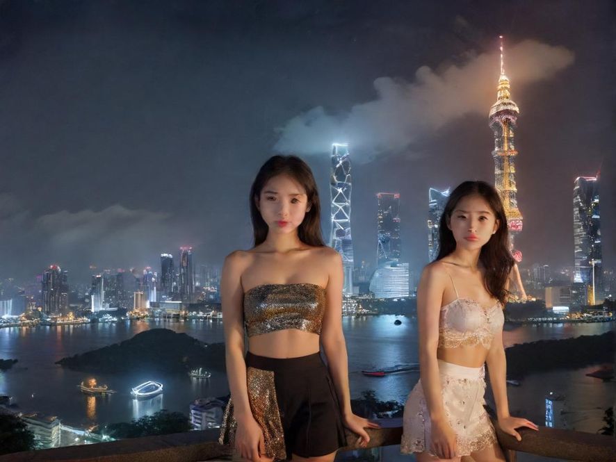 佛山凤楼夜景，展现城市夜生活的魅力