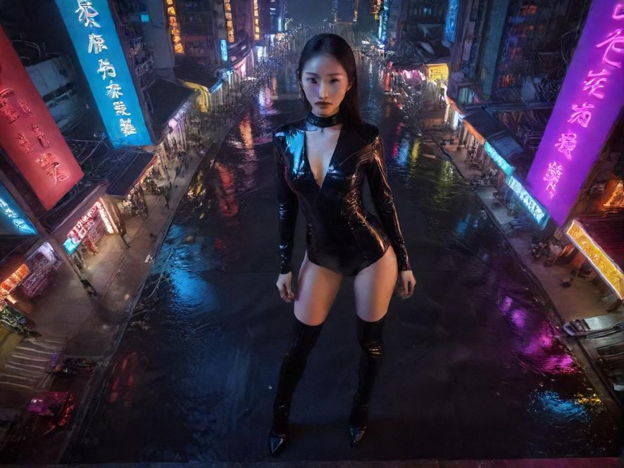 东莞夜场霓虹夜景