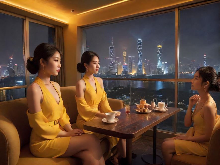 深圳高端茶室夜景约茶场景
