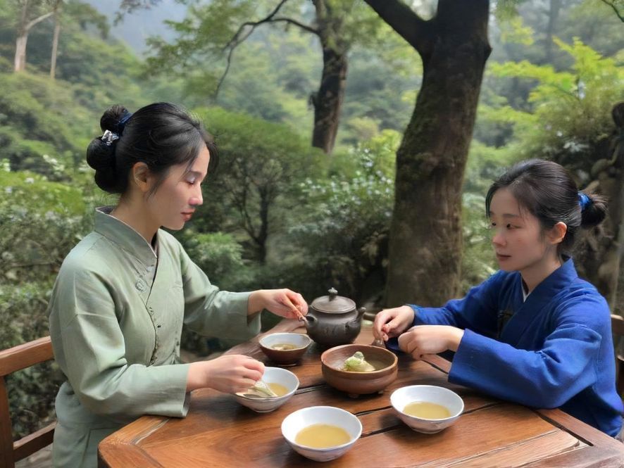 深圳南山喝茶会所茶艺表演场景
