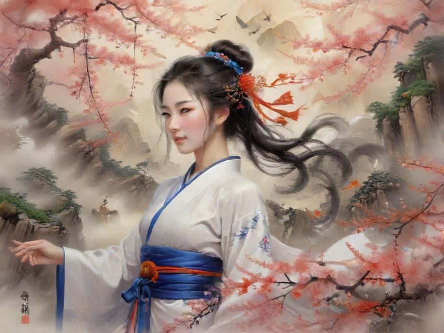 描绘一个抽象的网络界面，暗示着论坛的入口