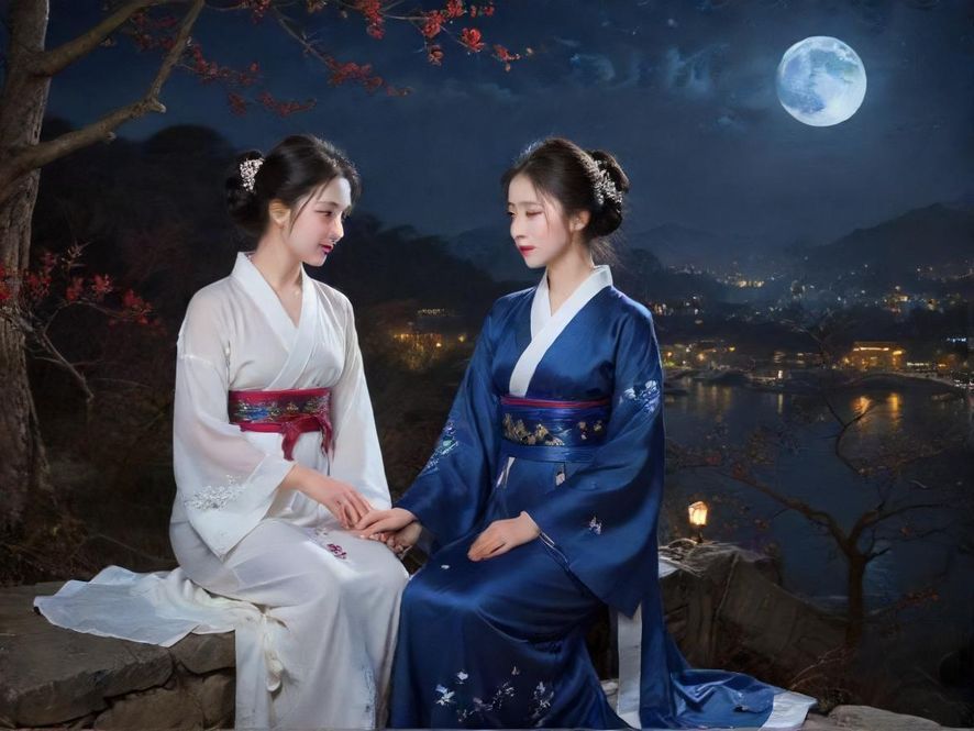 桑拿会所服务人员温馨互动场景