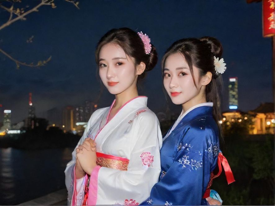 广州夜景，城市天际线灯火辉煌，高楼林立，展现都市的繁华与活力。