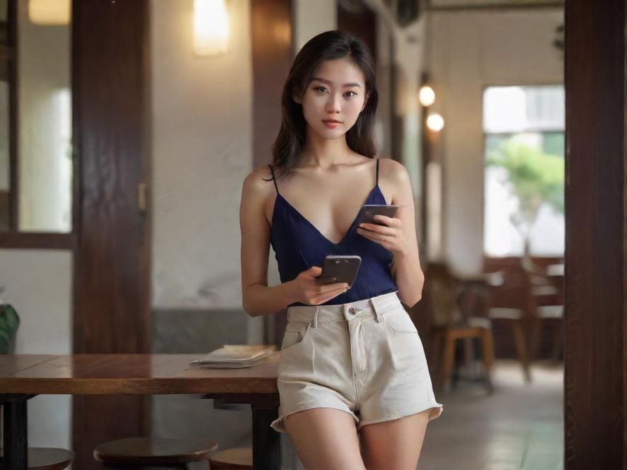 一个人正在手机上浏览论坛信息