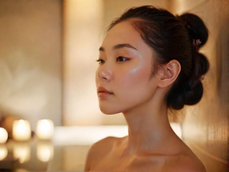gz水疗馆内唯美环境与技师互动画面