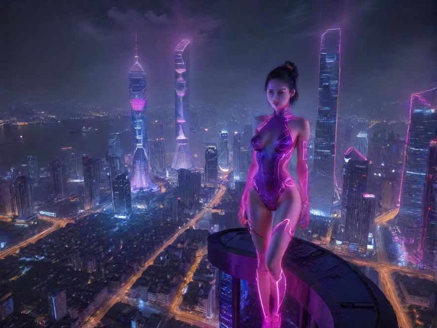 佛山的夜晚，光影交织，隐藏着无数秘密