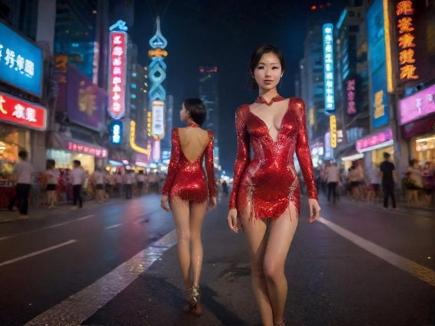 深圳罗湖繁华夜景