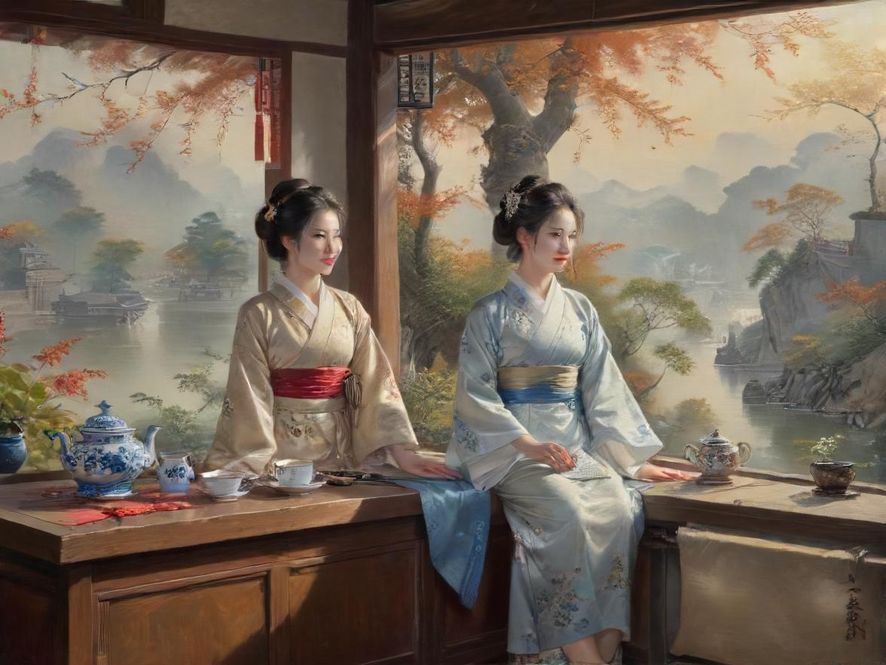 广州私密茶室一角
