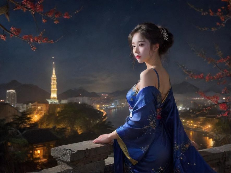 罗湖夜色下的城市一角，隐约可见的休闲场所入口。