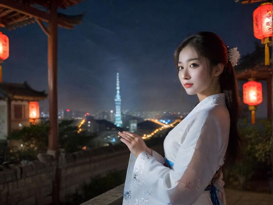 深圳璀璨的夜景