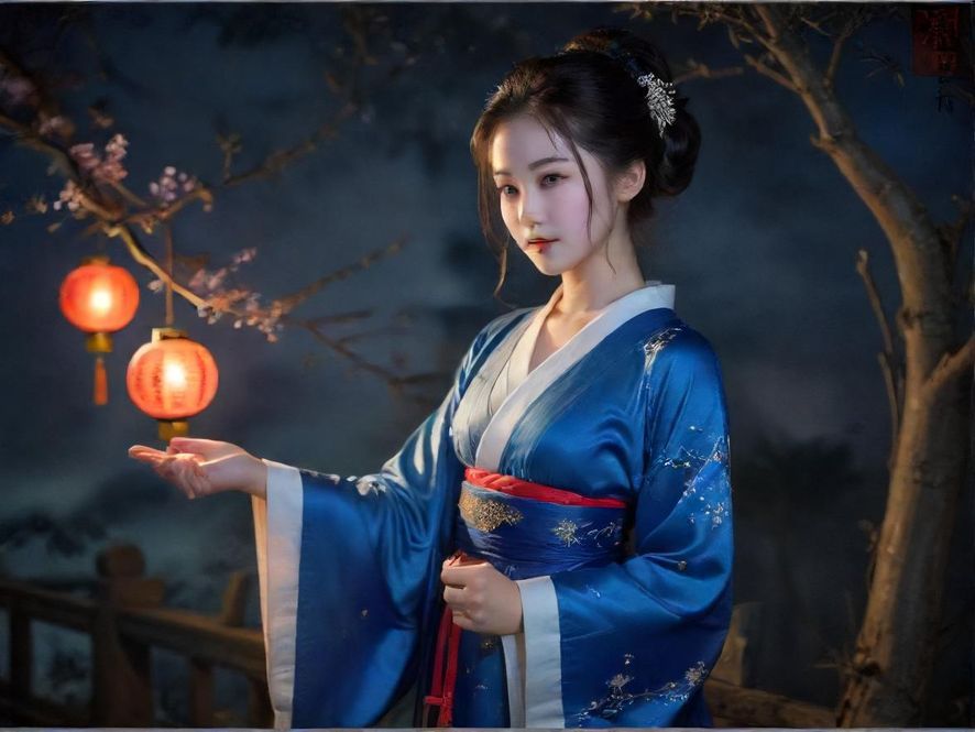 夜晚，广佛某休闲场所的入口，灯光柔和